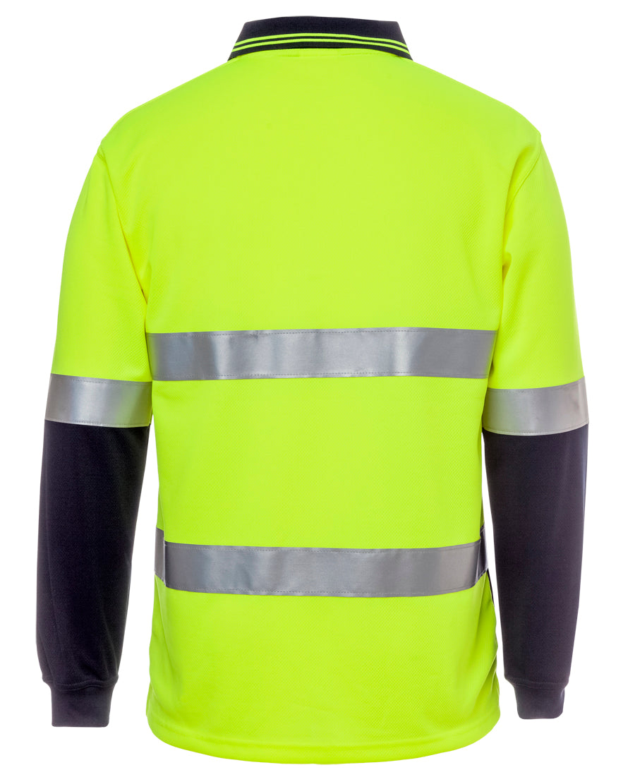 JB's Hi Vis L/S Day & Night Cotton Back Polo