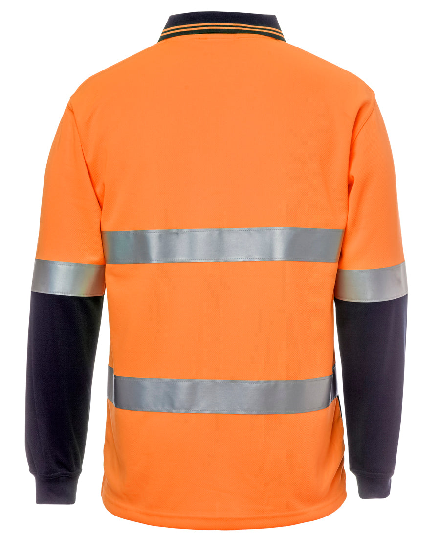 JB's Hi Vis L/S Day & Night Cotton Back Polo