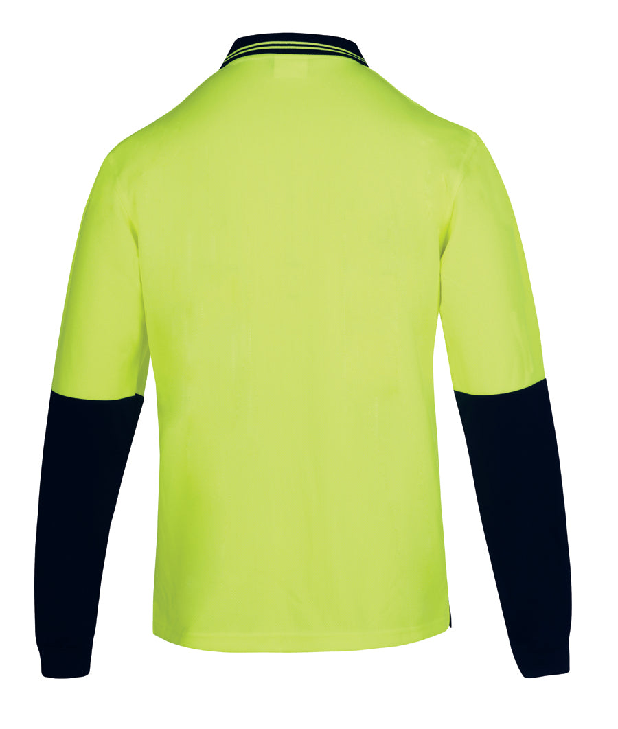 JB's Hi Vis 4602.1 L/S Non Button Polo