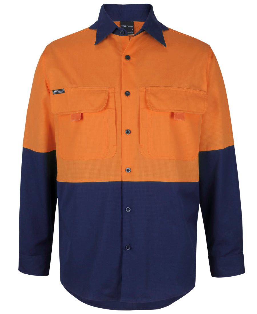 JB's Hi Vis L/S Ripstop Fishing Shirt