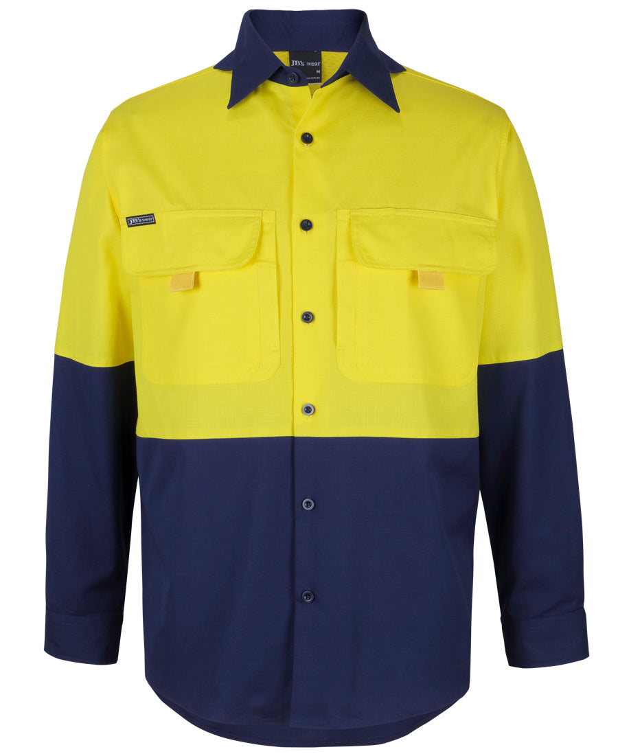 JB's Hi Vis L/S Ripstop Fishing Shirt