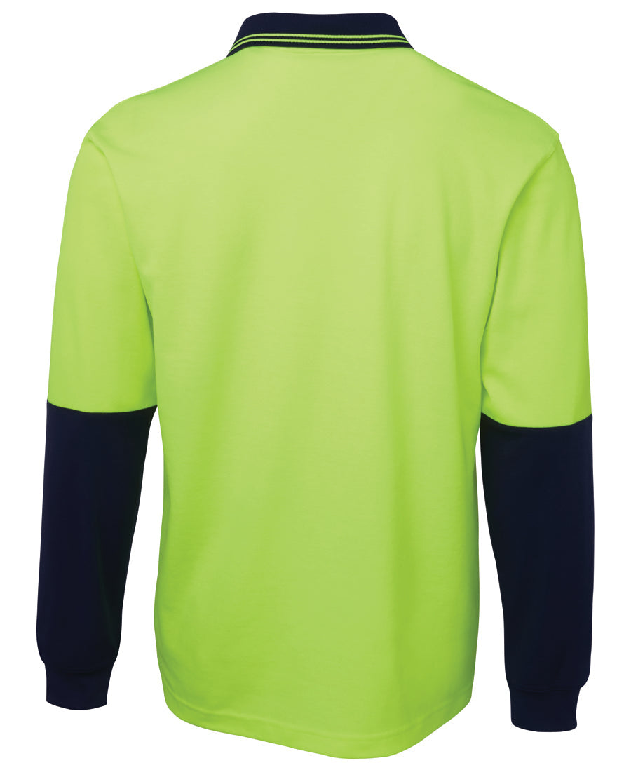 JB's Hi Vis L/S Cotton Back Polo