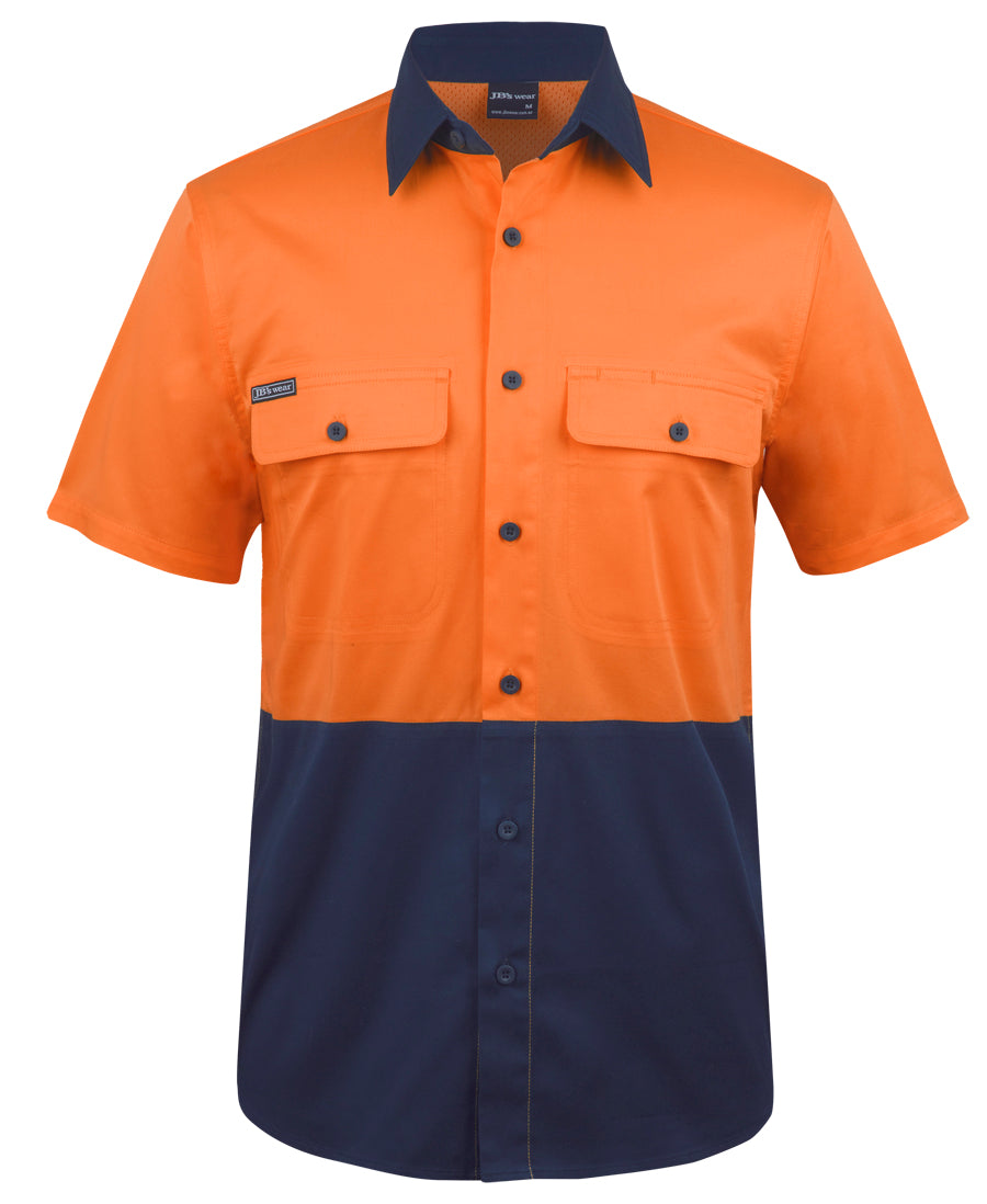 JB's Hi Vis S/S Stretch Work Shirt