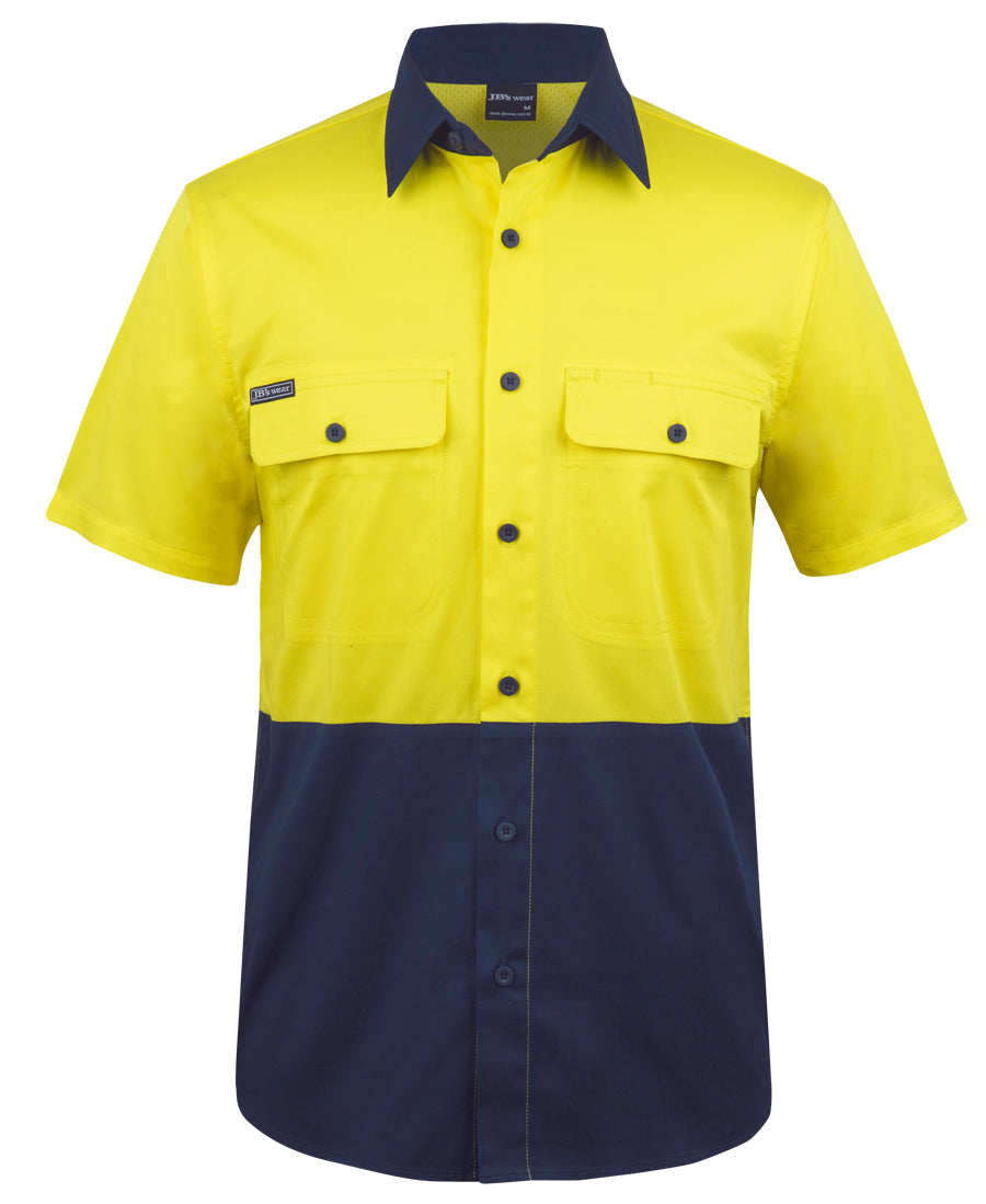 JB's Hi Vis S/S Stretch Work Shirt