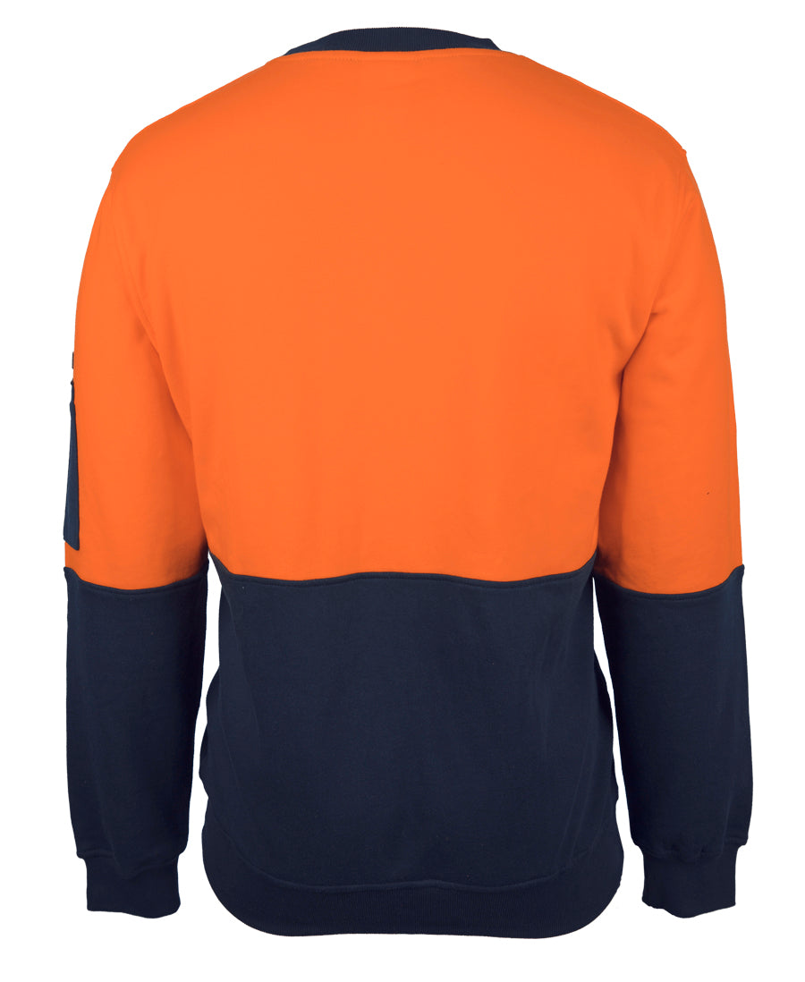 JB's Hi Vis 310 Cotton Crew Neck Fleece