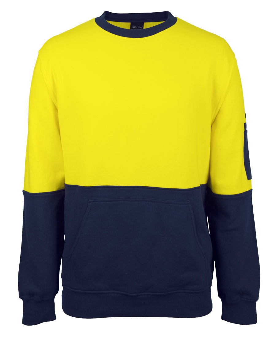 JB's Hi Vis 310 Cotton Crew Neck Fleece