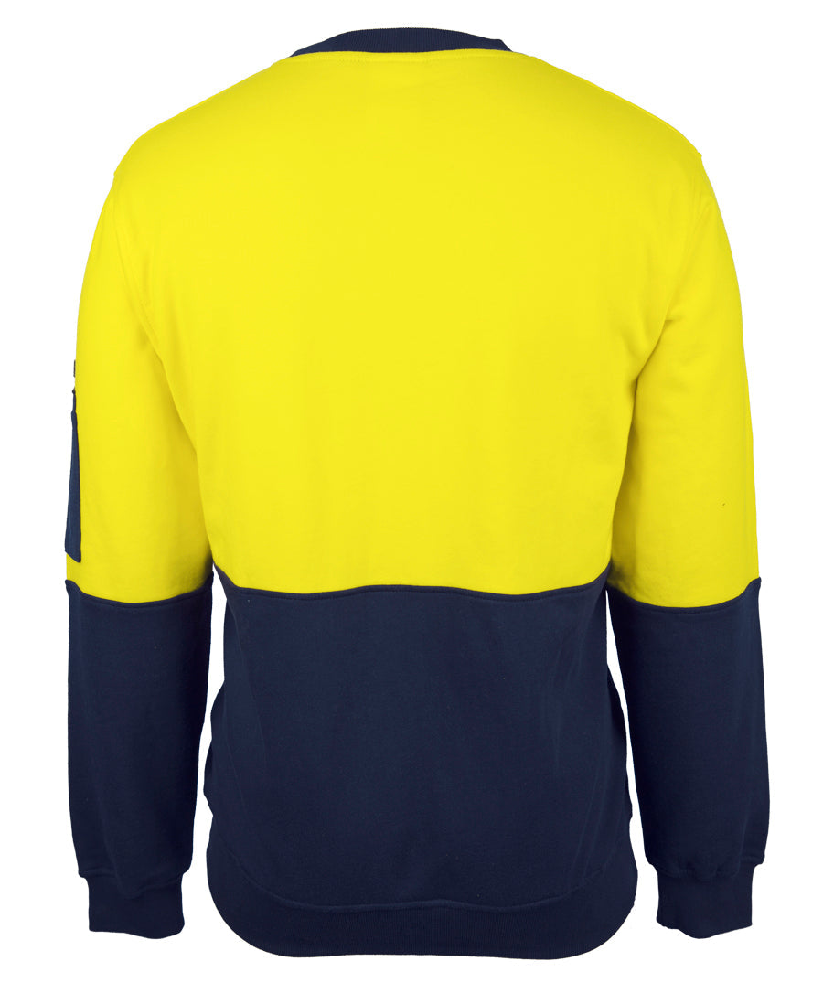 JB's Hi Vis 310 Cotton Crew Neck Fleece