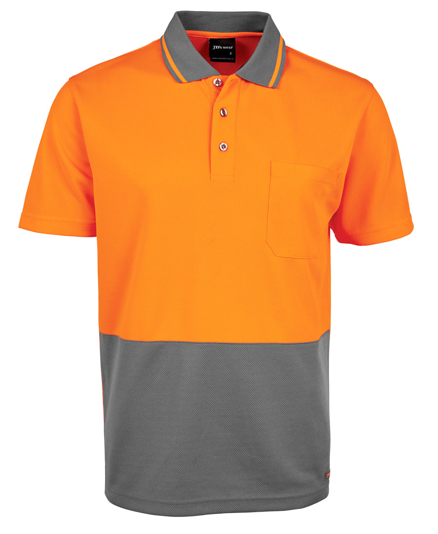 JB's Hi Vis Non Cuff Trad Polo