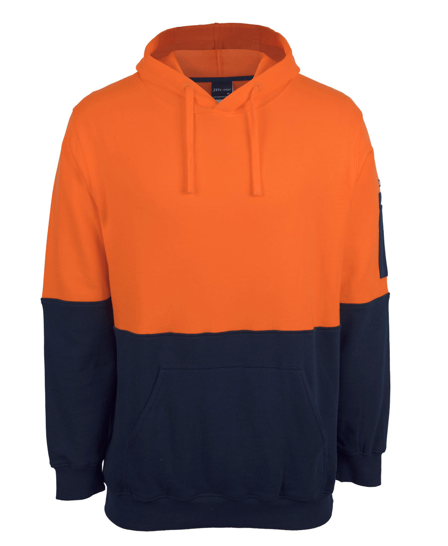 JB's Hi Vis 310 Cotton Pull Over Fleece Hoodie
