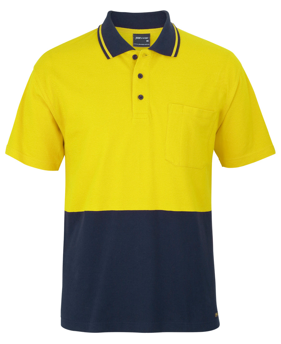 JB's Hi Vis S/S Cotton Pique Trad Polo