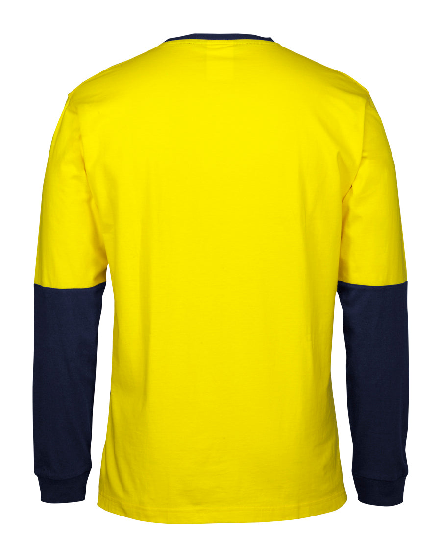 JB's Hi Vis L/S Crew Neck Cotton T-Shirt