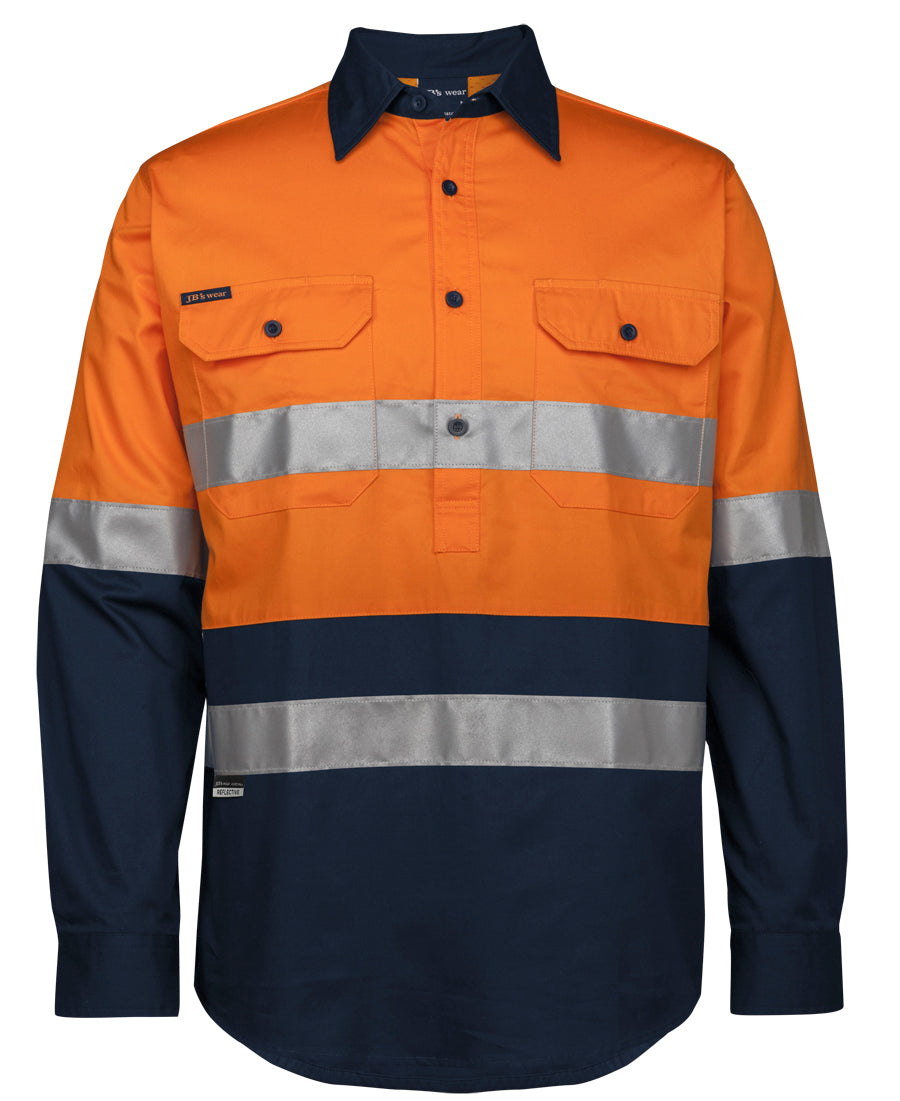 JB's Hi Vis Day & Night Close Front L/S 150G W/Shirt