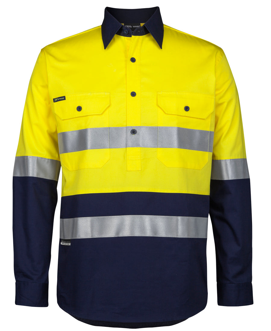 JB's Hi Vis Day & Night Close Front L/S 150G W/Shirt