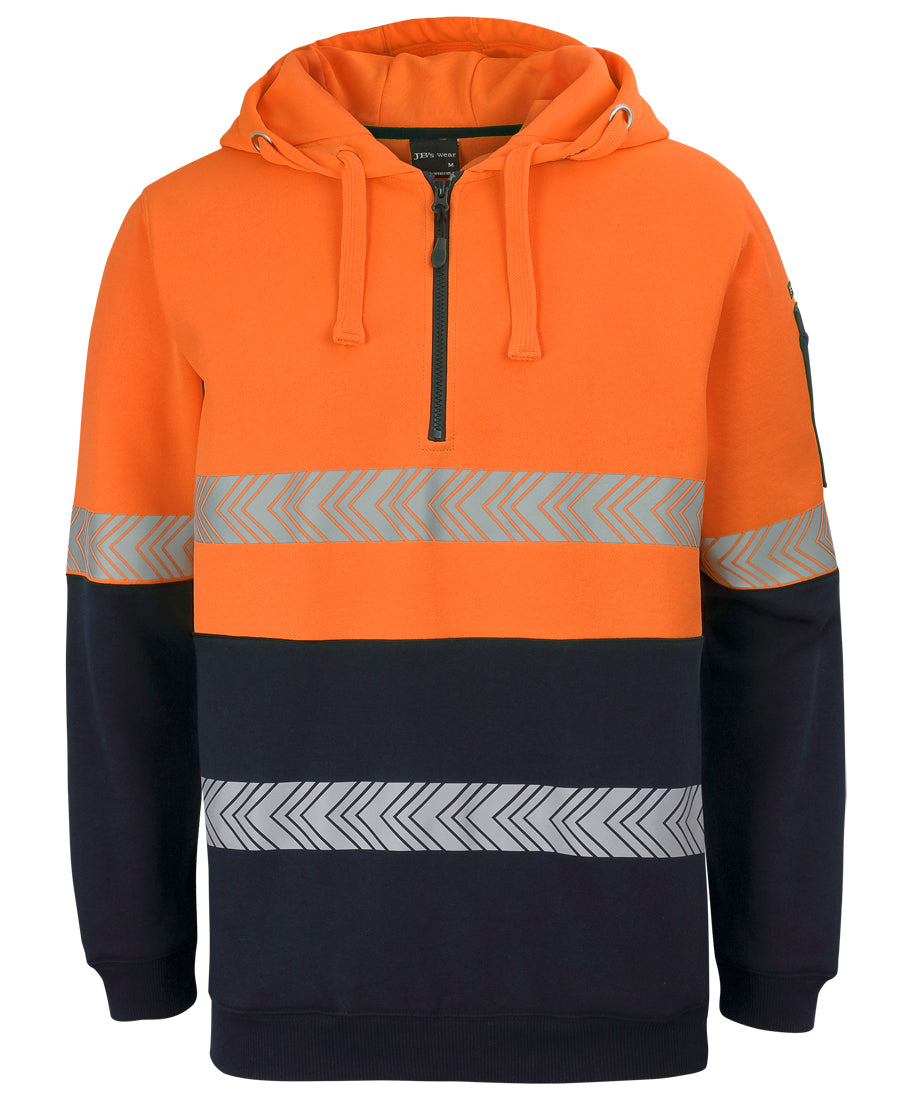 JB's Hi Vis Day & Night 1/2 Zip Segmented Tape Hoodie
