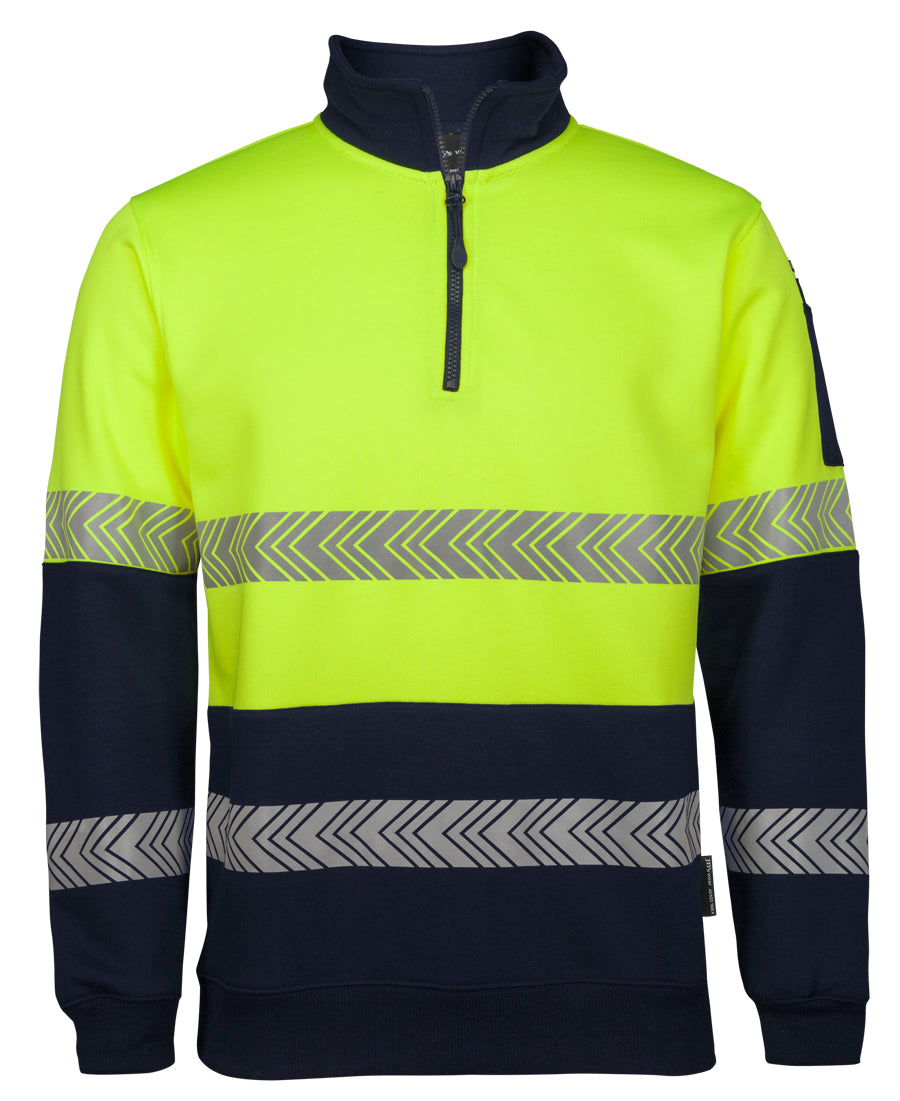 JB's Hi Vis 1/2 Zip Segmented Tape Fleecy