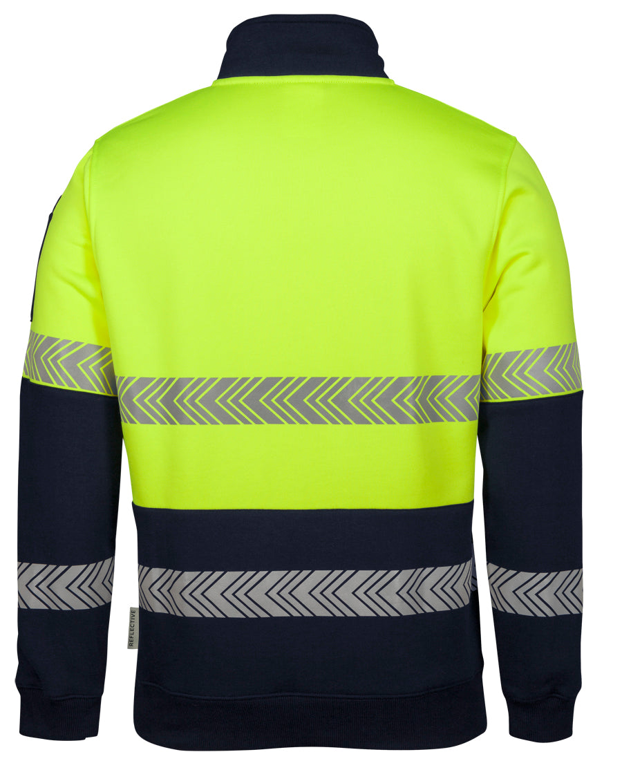 JB's Hi Vis 1/2 Zip Segmented Tape Fleecy