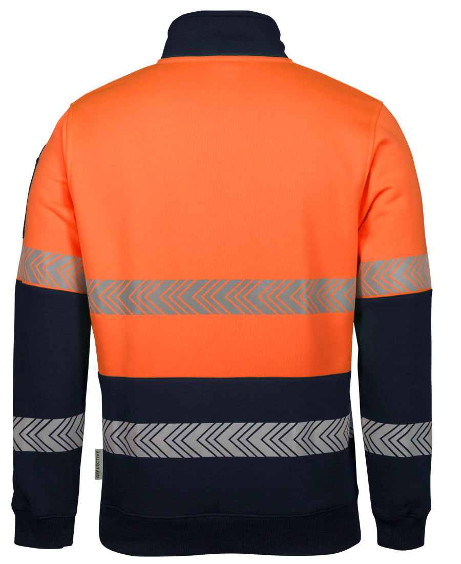 JB's Hi Vis 1/2 Zip Segmented Tape Fleecy