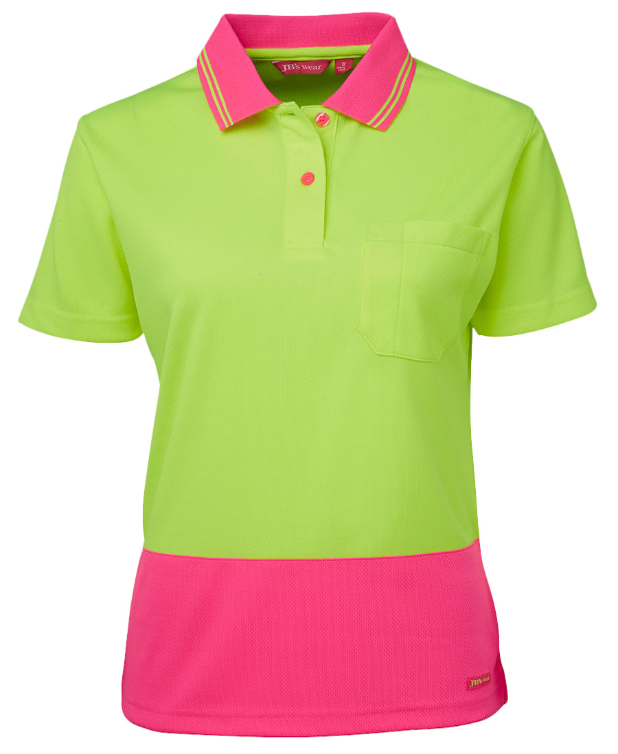 JB's Ladies Hi Vis S/S Comfort Polo