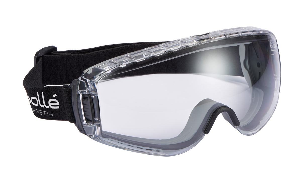 PILOT 2 PP/TPR Frame PLATINUM AS/AF Clear Lens - Indirect Vented