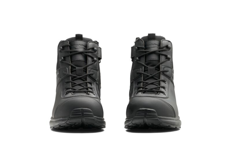 Black Microfibre Anti-Static Uniform Safety Hiker - Composite Toe Cap