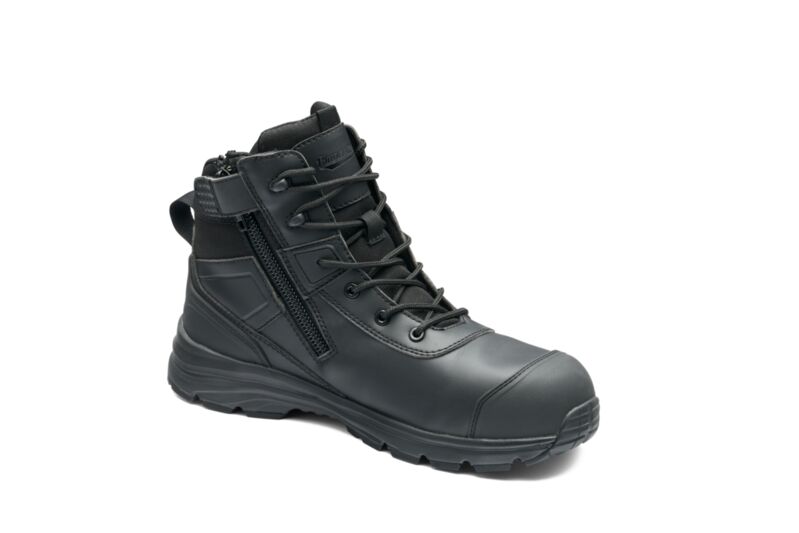 Black Microfibre Anti-Static Uniform Safety Hiker - Composite Toe Cap