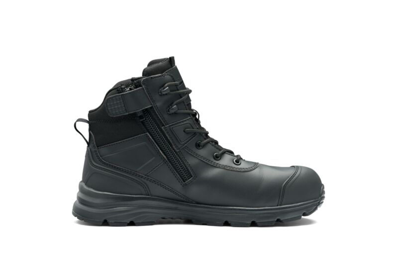 Black Microfibre Anti-Static Uniform Safety Hiker - Composite Toe Cap