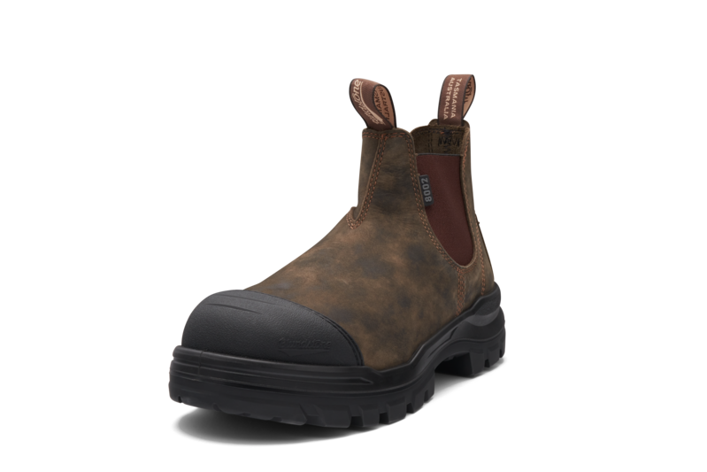 Rotoflex Rustic Brown Water-Resistant Nubuck Elastic Side Safety Boot