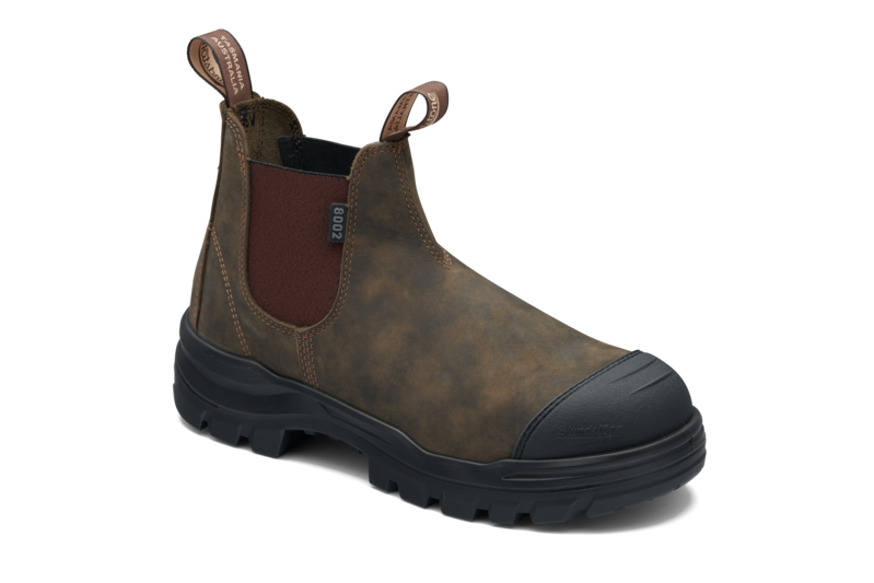 Rotoflex Rustic Brown Water-Resistant Nubuck Elastic Side Safety Boot