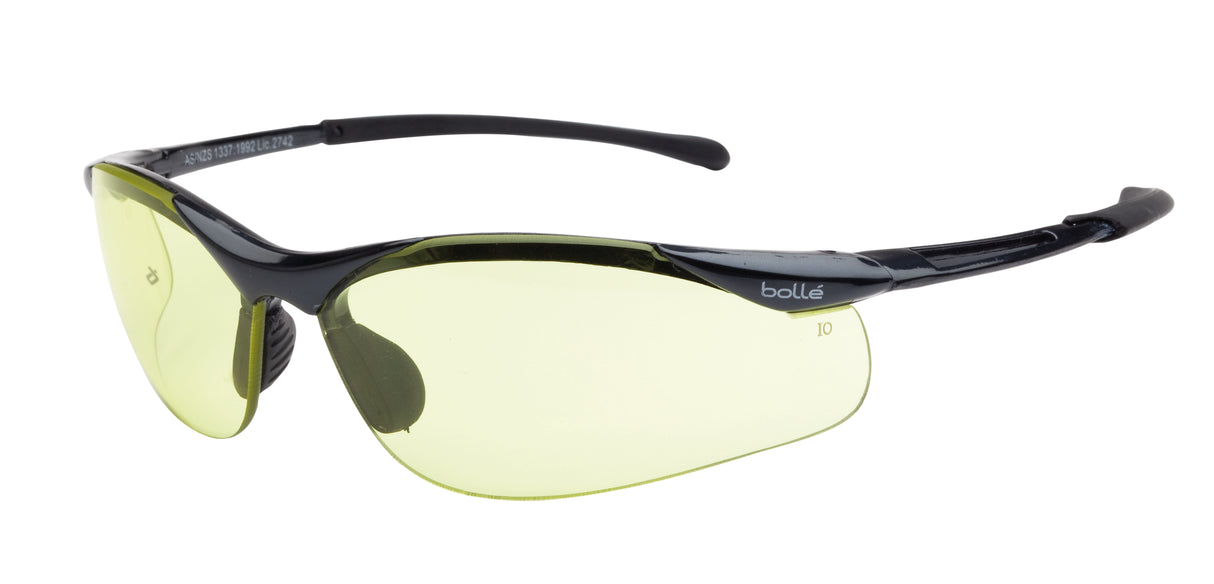 CONTOUR Dark Gun Frame PLATINUM AS/AF Amber Lens