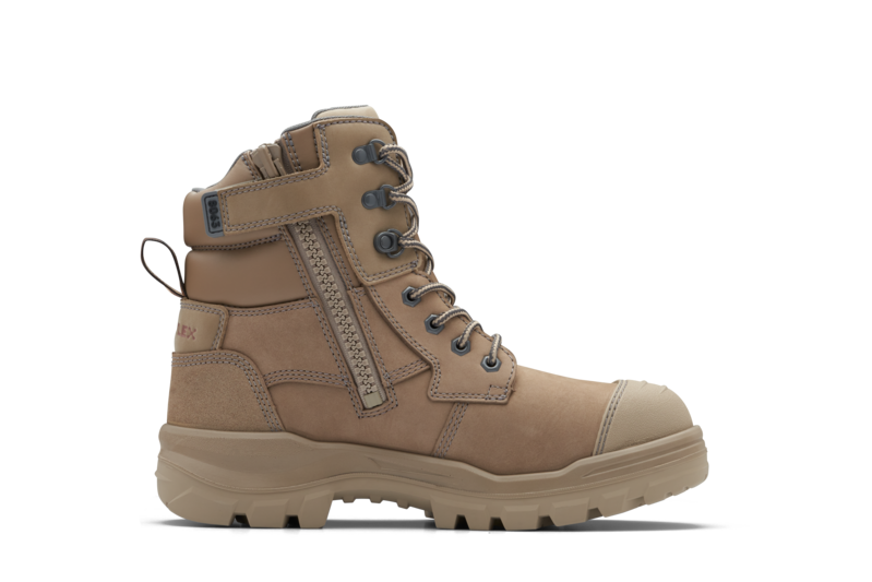 Rotoflex Stone Water-Resistant Nubuck 150mm Zip Sided Safety Boot