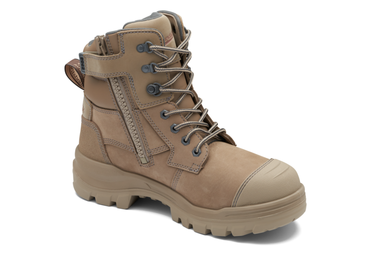 Rotoflex Stone Water-Resistant Nubuck 150mm Zip Sided Safety Boot