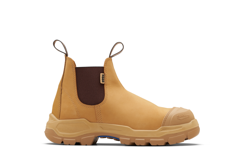 Rotoflex Wheat Water-Resistant Nubuck Elastic Side Safety Boot