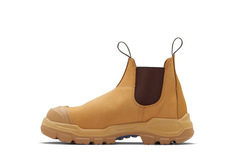 Rotoflex Wheat Water-Resistant Nubuck Elastic Side Safety Boot