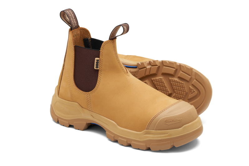 Rotoflex Wheat Water-Resistant Nubuck Elastic Side Safety Boot