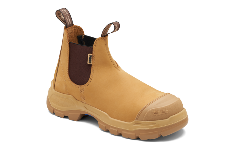 Rotoflex Wheat Water-Resistant Nubuck Elastic Side Safety Boot