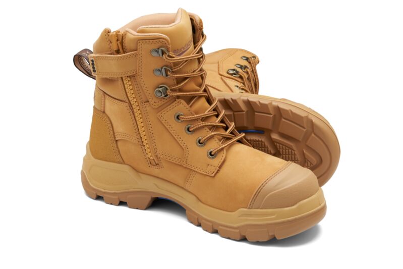 Rotoflex Wheat Water-Resistant Nubuck 150mm Zip Sided Safety Boot