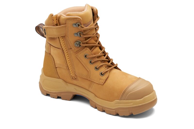 Rotoflex Wheat Water-Resistant Nubuck 150mm Zip Sided Safety Boot