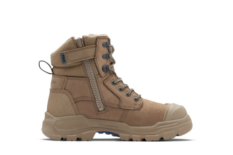 Rotoflex Stone Water-Resistant Nubuck 150mm Zip Sided Safety Boot