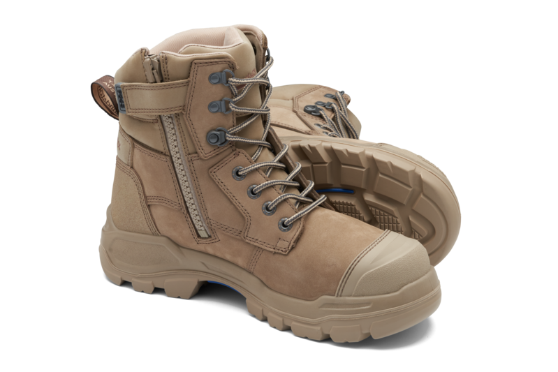 Rotoflex Stone Water-Resistant Nubuck 150mm Zip Sided Safety Boot