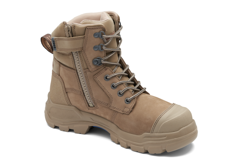 Rotoflex Stone Water-Resistant Nubuck 150mm Zip Sided Safety Boot