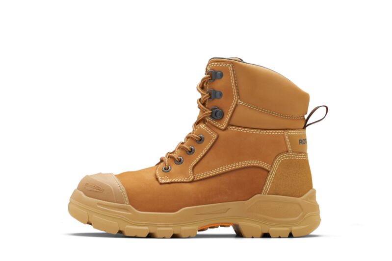 Rotoflex Wheat Water-Resistant Premium Nubuck 150mm Penetration-Resistant Zip Sided Safety Boot