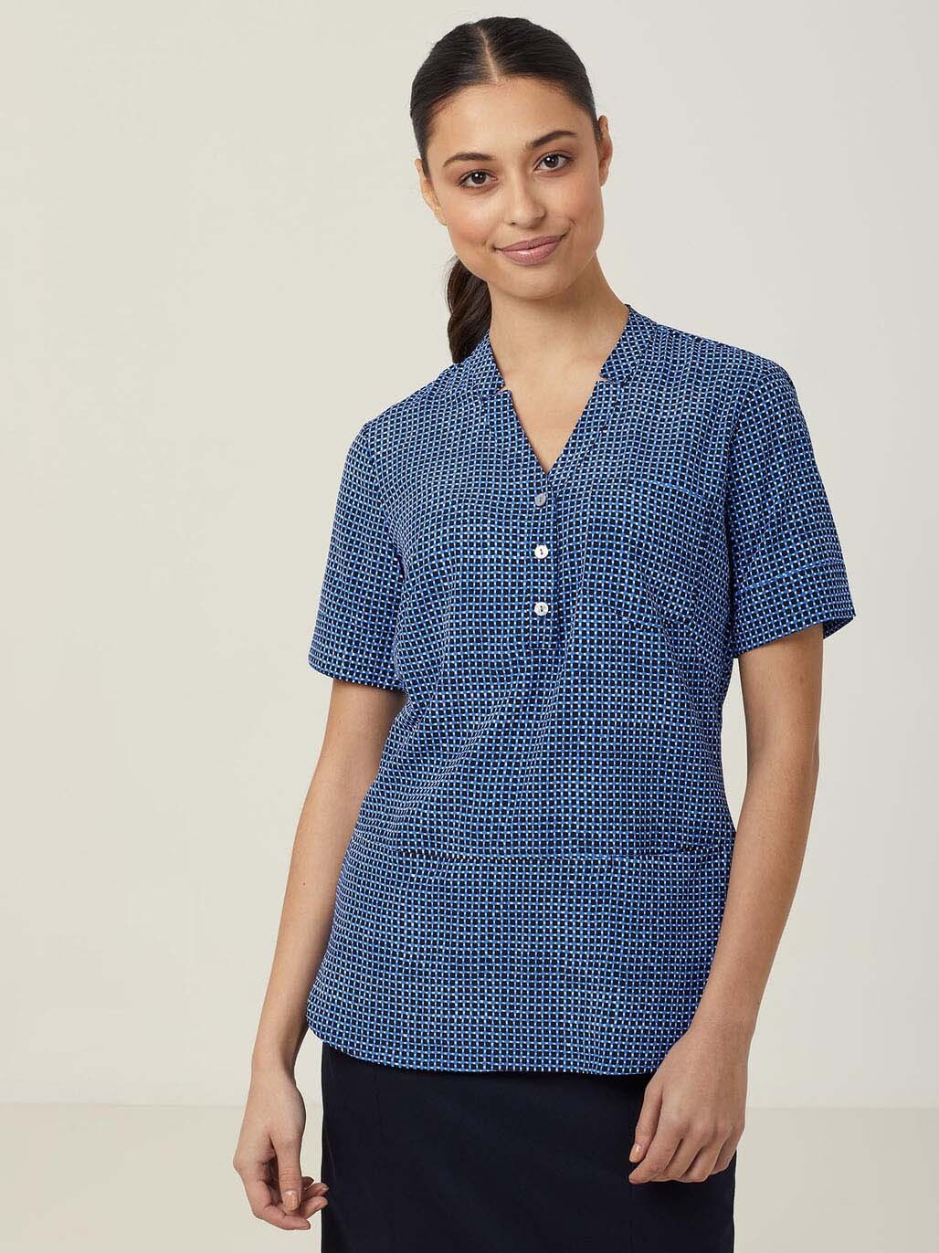 Pixel Print Short Sleeve Tunic