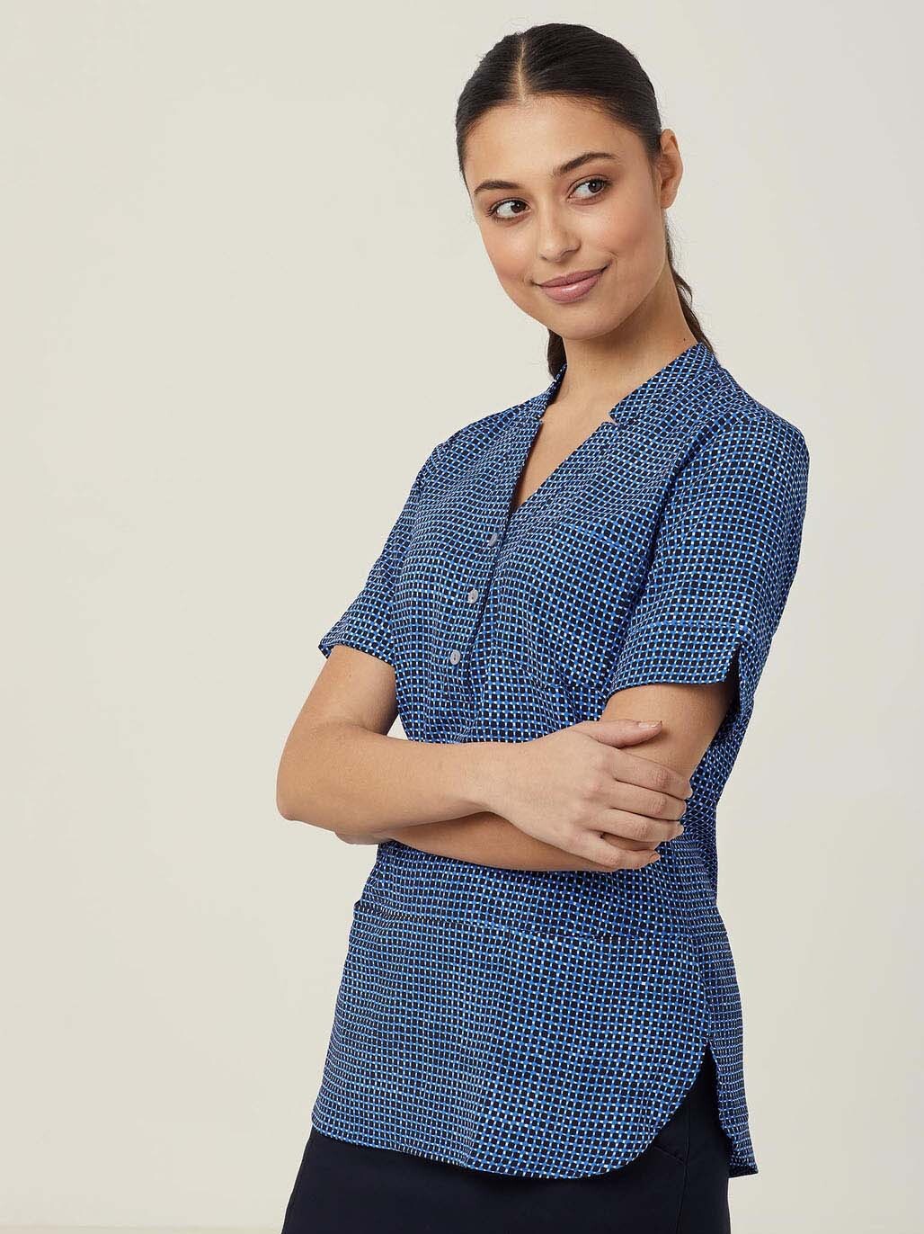 Pixel Print Short Sleeve Tunic