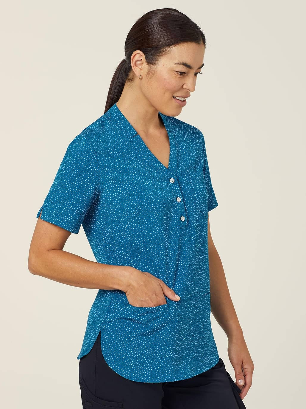 Silvi Spot Print Short Sleeve Tunic