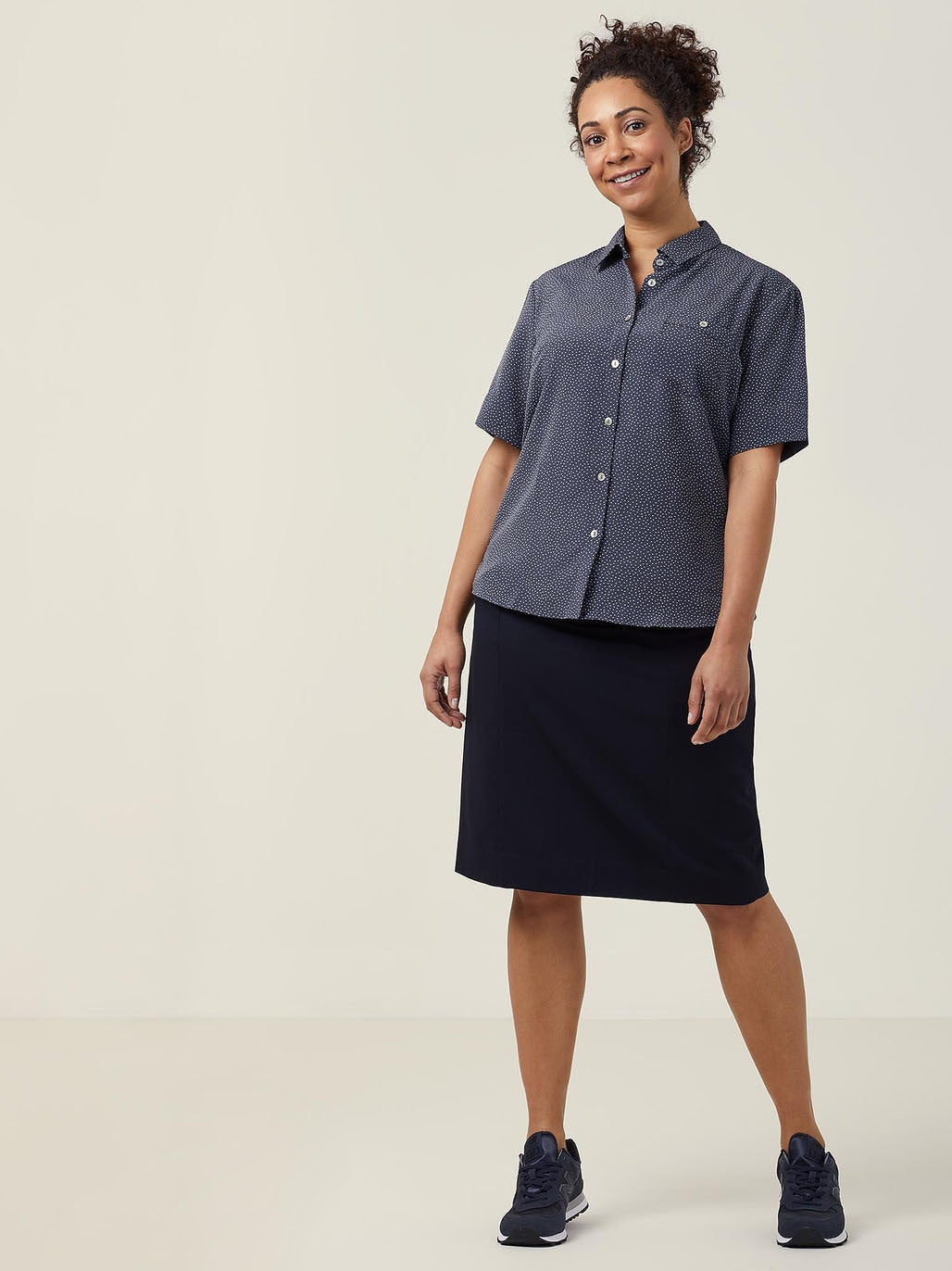 Silvi Spot Print Short Sleeve Shirt