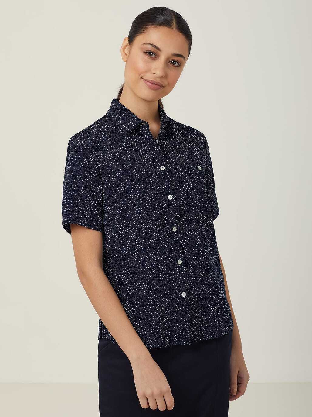 Silvi Spot Print Short Sleeve Shirt