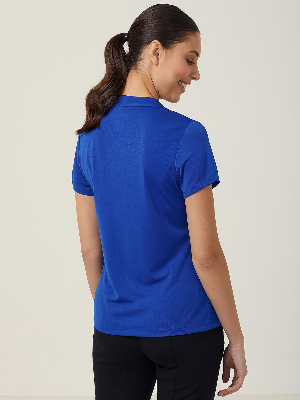 NNT Matt Jersey Twist Neck Short Sleeve Top