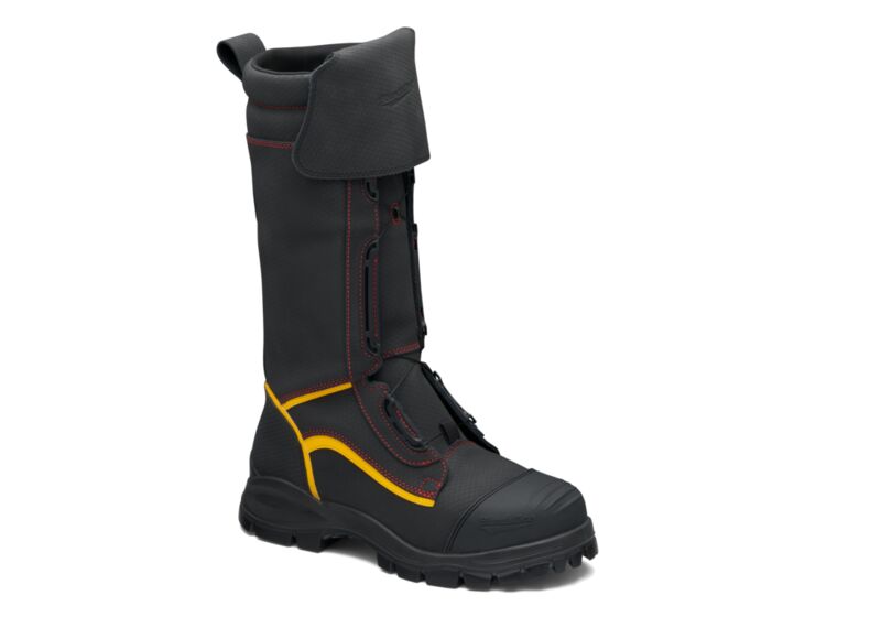 Black Waterproof Safety Mining Boot, 350mm Height.