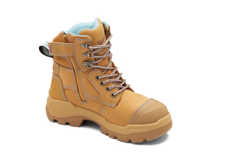 Rotoflex Wheat Water-Resistant Nubuck 150mm Zip Sided Women's Safety Boot