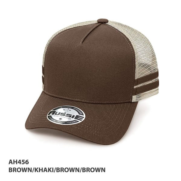 A-Frame Striped Trucker Cap